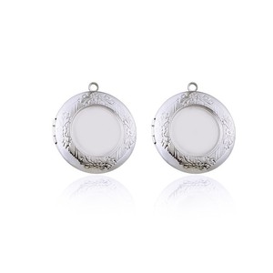 Joyero chapado en oro Vintage <span class=keywords><strong>de</strong></span> acero inoxidable, colgante personalizado, patrón DIY, marco <span class=keywords><strong>de</strong></span> fotos en blanco, medallón, collar - Product Image 5