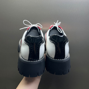 Chaussures en cuir pour hommes 12019 Brock Carved, style britannique, chaussures habillées pour hommes d'affaires, chaussures <span class=keywords><strong>Derby</strong></span> à plateforme à lacets pour hommes - Product Image 5