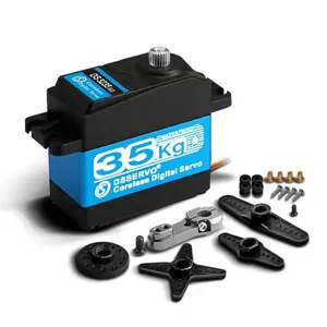 35KG Digital Servo Full Metal Gear High Torque Waterproof DS3235 with 25T Servo Arms for RC Car Robot Control