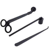 Ensemble d'accessoires pour bougies LANJO, coupe-mèche, éteignoir et dissolvant de mèche, outils d'entretien des bougies en acier inoxydable pour les amateurs de bougies parfumées