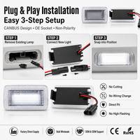 Lampe de signalisation de bienvenue LED pour Toyota 4Runner Tundra Sequoia Lexus Subaru BRZ 2013, projecteur d'avertissement rouge, lampe de porte de courtoisie (Stock US)