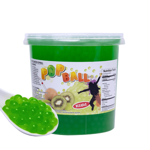 Perlas de Kiwi Pinshan Verdes, Boba Explosiva para Té de Burbujas, 3.2 kg, Envase de Plástico, 4 Envases/Caja - Product Image 1