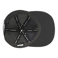 Enfants Camping Golf chapeau imperméable en caoutchouc Pvc léger blanc enfant en bas âge résistant à l'eau équipe Snapback chapeaux avec patch latéral