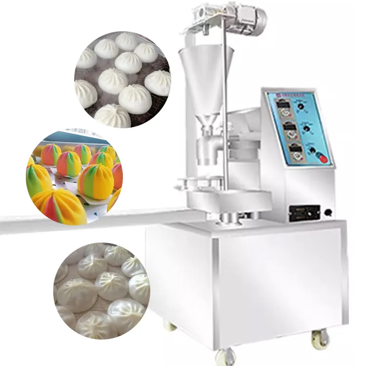 Industrial Automatic Steamed Stuffing Bun Momo Maker / Chinese Baozi Making Machine