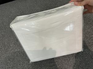 Juego de sábanas y funda de almohada blancas suaves de microfibra con enlace de verificación de muestra - Product Image 6