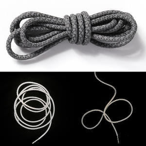 Шнурки для шнурков высокой интенсивности Светоотражающие черные полиэфирные светоотражающие шнурки для 350 - Product Image 6