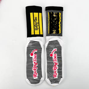 Calcetines de fútbol para hombre, venta al por mayor, muestra gratis, logotipo personalizado, rendimiento, deportes, antideslizantes - Product Image 1