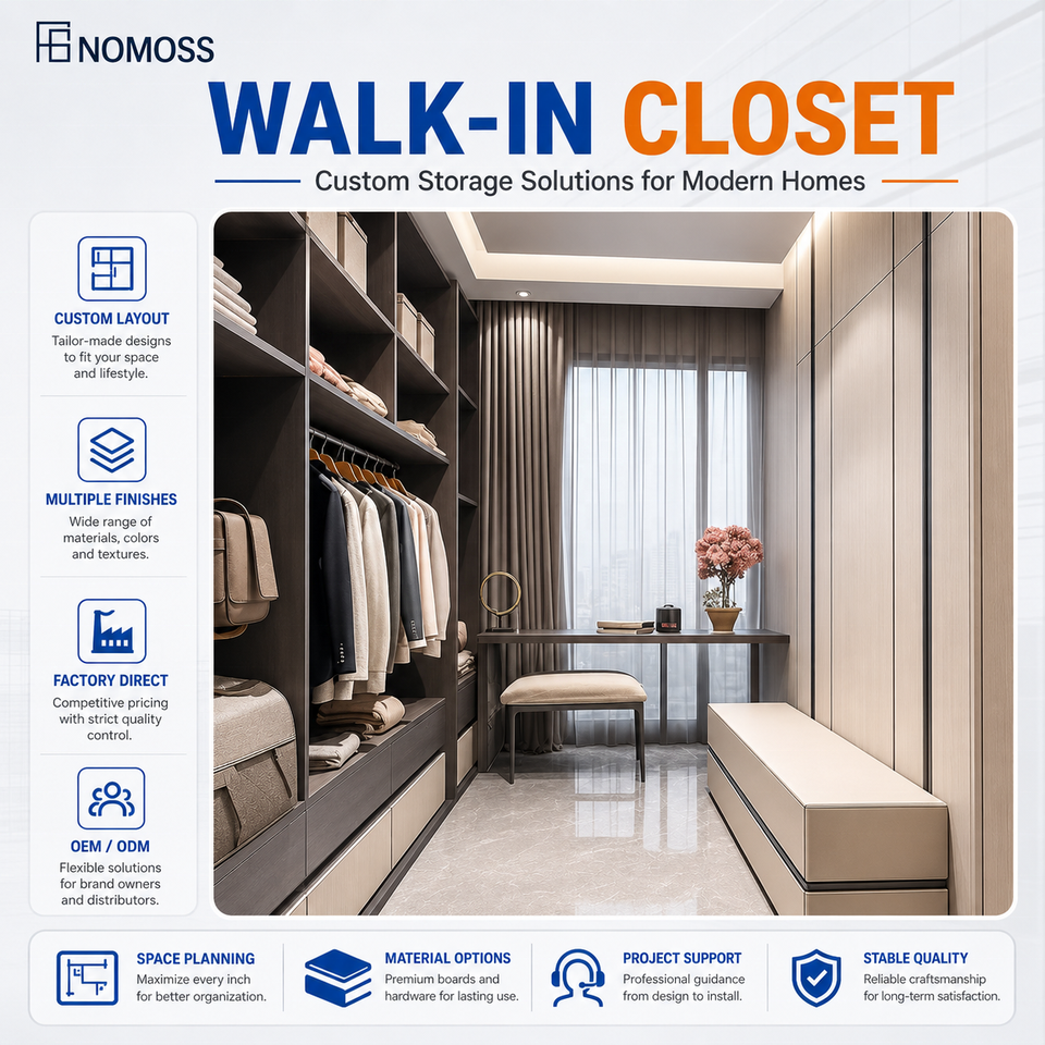 Interior Project Sourcing Luxury Custom Modern Walk-In Closet Design ...