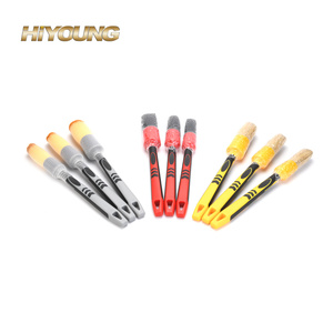 Brosse de nettoyage de <span class=keywords><strong>voiture</strong></span> de haute qualité Filament synthétique doux diamètre 20 mm brosse de <span class=keywords><strong>peinture</strong></span> de garniture de mur rond - Product Image 2