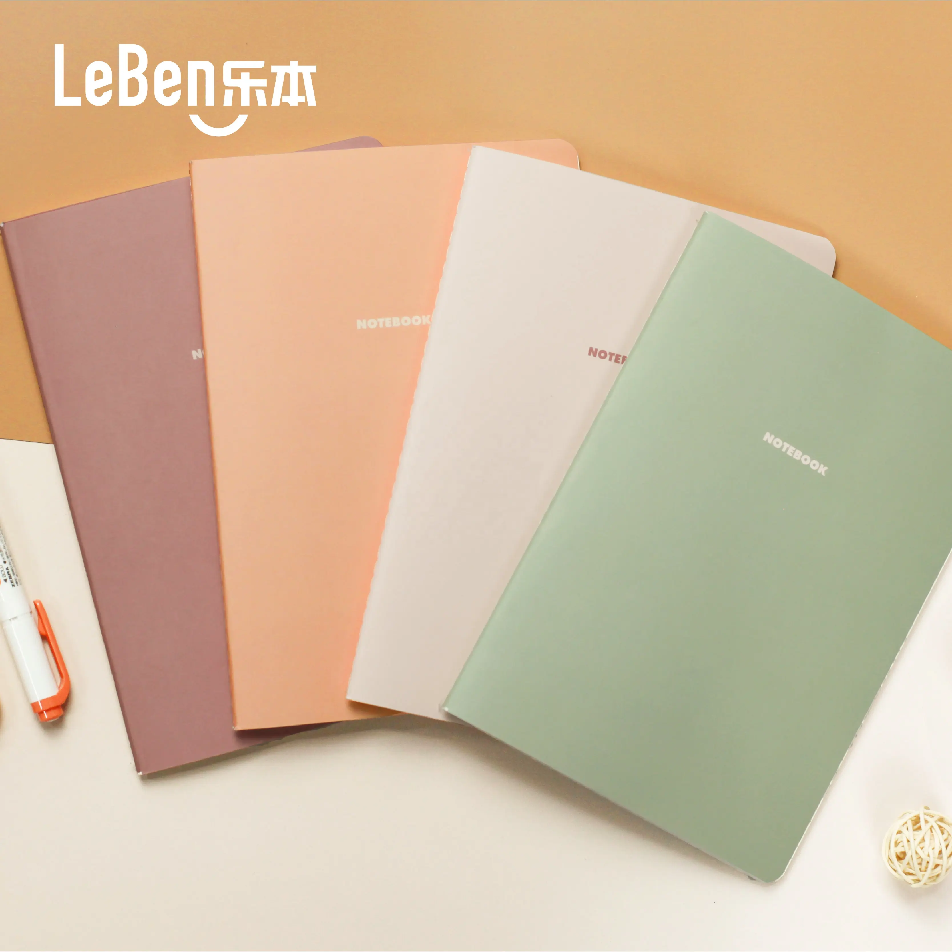 2pcs Wholesale High Quality School Simple Note Book Sewing Notebook Printing