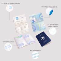 Diploma de Seguridad Internacional Personalizado Yiko con Estampado en Oro y Hot Stamping, Impresión Offset en Papel de Arte para Uso en Viajes
