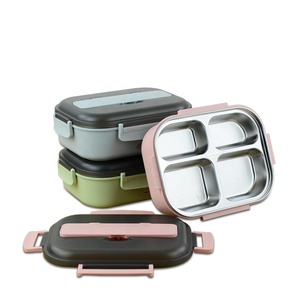 Portable Custom Office Rechargeable Metal Self Heating Food Warmer Bento Box Electric Stainless Steel Lunch Box