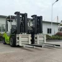 Chariot élévateur diesel SNSC 7700 LBS, 3,5 tonnes, avec pince à blocs pour blocs de béton, usine de briques et construction