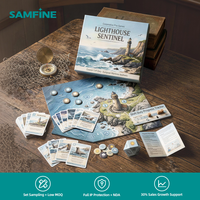 Jeu de société coopératif de résolution de problèmes collectifs, format accordéon extensible, 350 g/m² C2S, pour la formation d'entreprise et la leadership
