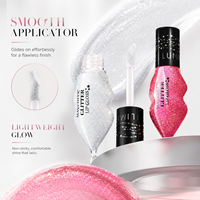 Stock disponible, 6 couleurs, brillant, pailleté, haute brillance, hydratant, prix de gros, approvisionnement en vrac, marque privée, maquillage pour les lèvres professionnel, gloss à lèvres