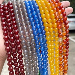 Jingde jewelrys ลูกปัดอาเกตสีแดงหลวมเครื่องประดับ DIY, สายรัดมือ, ลูกปัด, ผลิตภัณฑ์กึ่งสำเร็จรูป - Product Image 3