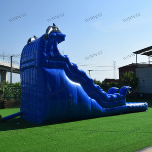 Tobogán Acuático Comercial, <span class=keywords><strong>Castillo</strong></span> Inflable con Toboganes de Agua para Niños y Adultos, Tobogán Acuático Inflable para Exteriores con Piscina para Alquiler para Fiestas - Product Image 4