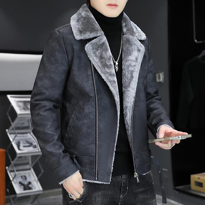 Winter Leather Men's Deerskin Fur Jacket - Warm & Stylish
