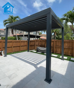 Nhà ngọt ngào ngoài trời nhôm pergola với cột nặng và bóng râm không thấm nước - Product Image 4