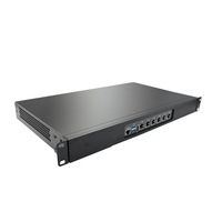 Serveur industriel 1U de 11e génération, montage en rack, I3-1115G4, I7-1165G7, I221, I225, 6 ports LAN, NAS, machine virtuelle, console VGA, SSD M.2