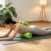 Rouleau de massage en mousse EVA moulé sur mesure, avec logo et couleur personnalisés (ODM), pour soulager les douleurs au coude de tennis et aux pieds, articles en gros, marque HLLFOAM