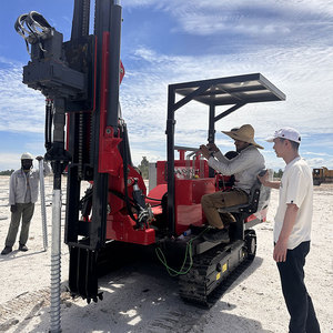 زاحف شمسي كهرضوئي هيدروليكي سائق كومة مطرقة اهتزازية سائق كومة شمسية - Product Image 2