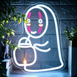Letrero de Neón de Anime para Decoración de Pared, Luz de Neón LED para Sala de Juegos, Luces de Dibujos Animados para Fanáticos del <span class=keywords><strong>Manga</strong></span>, Dormitorio, Tienda, Bar, Letreros de Neón - Product Image 2