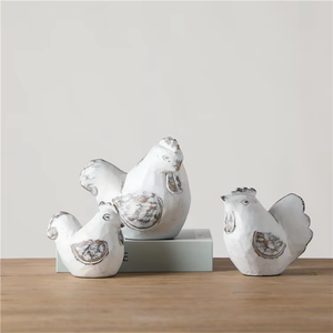 Adornos Modernos para el Hogar, Regalos Decorativos de Resina para Sala de Estar, Decoraciones Creativas, <span class=keywords><strong>Gallo</strong></span> de Resina Blanca para Hotel - Product Image 2