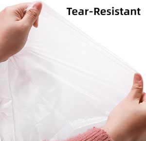 Batas Desechables de Plástico Transparente para Adultos, Delantales Impermeables Transparentes para Uso Doméstico y al Aire Libre - Product Image 2