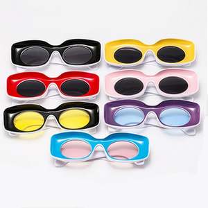 Gafas de Sol Rectangulares de Gran Tamaño para Hombre y Mujer, Moda 2022, Protección UV400, Coloridas, Cuadradas - Product Image 5