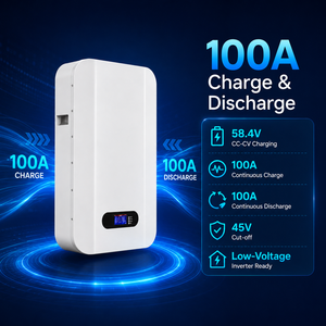 Batería de Litio de 5Kwh Powerwall 51.2V para Montaje en Pared, Paquete de Baterías de 100AH 200AH, Sistema de Almacenamiento de Energía Solar para el Hogar, 48V 100Ah 51.2V 100AH 48V LiFePO4 - Product Image 5