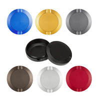 Boîte à snus en aluminium usinée CNC sur mesure avec compartiments à double couche, boîte métallique de précision avec fermeture à pression, cadeaux