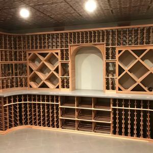 <span class=keywords><strong>Cantinetta</strong></span> e <span class=keywords><strong>Portabottiglie</strong></span> in Legno Massello Fatti a Mano su Misura con Design Ecologico per Esposizione in Enoteca - Product Image 6