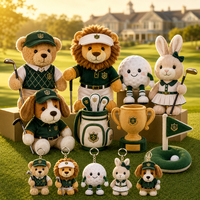 Set Hadiah VIP Golf Kustom Maskot Boneka dan Mainan Bola Golf Ramah Lingkungan Pabrik OEM ODM Sampel 5-7 Hari