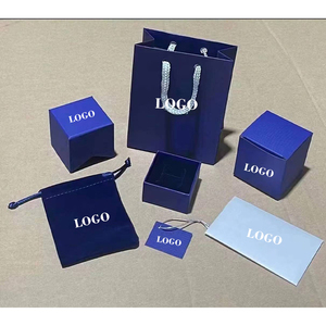 Caja de joyería de la famosa marca azul, directo de fábrica, para mujer, empaque de regalo de lujo, caja para colgante, pulsera y anillo, juego completo con accesorios. - Product Image 2