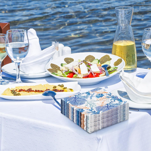 Nhà Máy Bán Buôn San Hô In Tùy Chỉnh Giấy Khăn Ăn Với Logo Cho Đám Cưới Nhà Hàng Serviettes Đảng Mô - Product Image 6