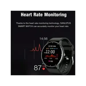 นาฬิกาอัจฉริยะสำหรับ IP68 Lige สำหรับผู้ชายผู้หญิงนาฬิกาออกกำลังกายเครื่องนับก้าวเครื่องนับแคลอรี่เตือนอัตราการเต้นของหัวใจความดันโลหิต - Product Image 4