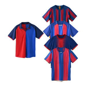 Maglie <span class=keywords><strong>da</strong></span> Calcio All'Ingrosso per Squadre, Colore Blu <span class=keywords><strong>e</strong></span> Rosso, Maglie <span class=keywords><strong>da</strong></span> Calcio Retro Economiche per Tutte le Squadre - Product Image 2