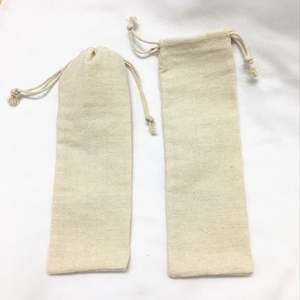 Practical Storage <b>Backpack</b> Bag Cotton Linen Christmas Gift Tote Canvas Drawstring Bags Blank Custom with logo - Product Image 6