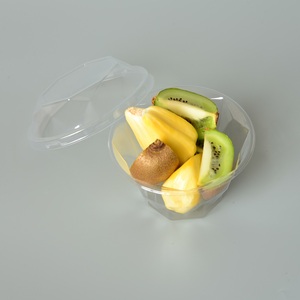 Contenedor para ensalada de plástico transparente desechable de 64oz, contenedor para llevar de frutas y fideos para comida y gelatina - Product Image 2