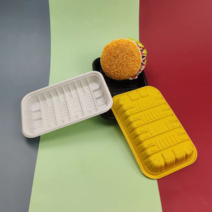 Bandejas de plástico personalizadas para el hogar, bandeja desechable de gran capacidad para servir frutas, carne, verduras, alimentos congelados - Product Image 5