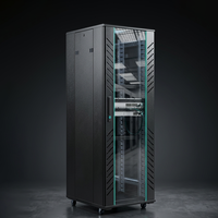 Baie de serveur autoportante SYNSTRO pour centre de données IT régional, 32U, 19 pouces, 600x600mm, armoire réseau IP20 en acier SPCC, en stock
