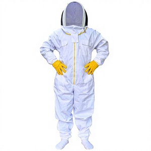 Traje de Apicultura Ventilado, Transpirable, Ligero, Antiestático Tipo 1, Totalmente Encapsulante, para Uso en Cuartos Limpios, con Velo de Poliéster, Protección Corporal Completa - Product Image 1