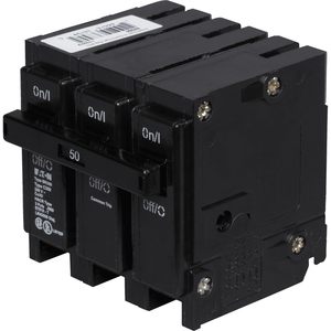 Interruptor de Circuito Trifásico Eaton BR350 de 50 Amperios con Enchufe de Desconexión Común - Product Image 1