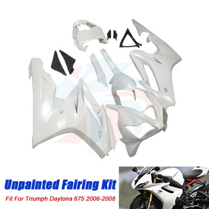 ชุดตัวถังแฟริ่งฉีดสีขาวไม่ลงสีสำหรับ<span class=keywords><strong>675</strong></span> <span class=keywords><strong>TRIUMPH</strong></span> <span class=keywords><strong>DAYTONA</strong></span> 2006 2008 <span class=keywords><strong>2007</strong></span>อุปกรณ์เสริมรถจักรยานยนต์ - Product Image 6