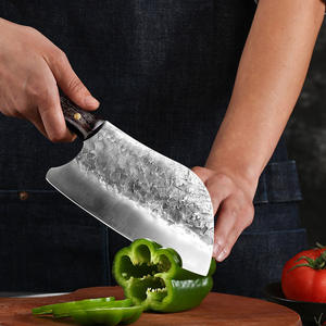 <span class=keywords><strong>Cuchillo</strong></span> de Carnicero de 8 Pulgadas, <span class=keywords><strong>Cuchillo</strong></span> de Cocina Chino Tradicional Hecho a Mano, Forjado en Acero Inoxidable, Cortador de Verduras, Herramienta de Cocina para Acampar - Product Image 3