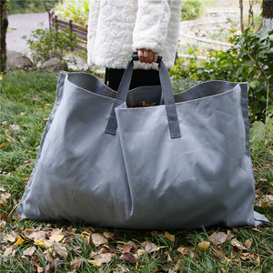 Bolsa de lona para hojas 2 en 1, impermeable, plegable, para almacenamiento de basura de jardín, para patio, césped, tapete de plantación - Product Image 4