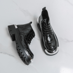 Chaussures en PU à lacets pour hommes, style business décontracté, bout rond, chaussures habillées, chaussures décontractées - Product Image 6