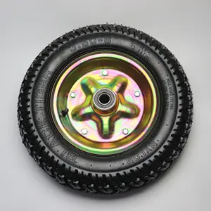 Good Quality Tire 3.50-8/400-8 Rubber Pneumatic Wheel For Trolley/wheelbarrow