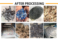 Broyeur biaxial automatique utilisé dans les déchets plastiques usine de recyclage arbre plastique broyeur machine